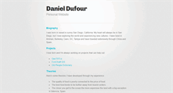 Desktop Screenshot of danieljdufour.com