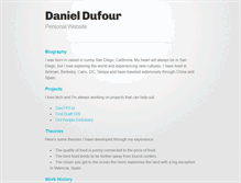 Tablet Screenshot of danieljdufour.com